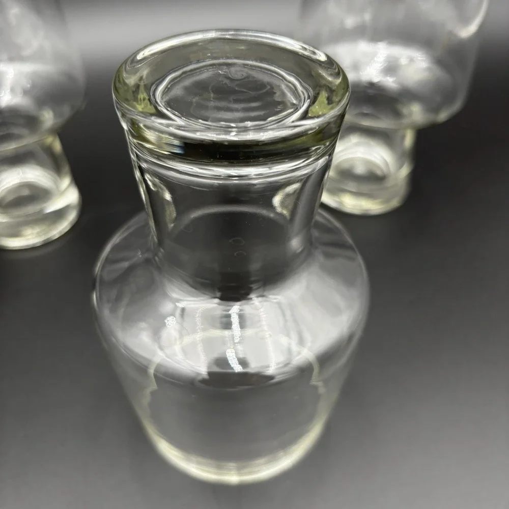 Set Of 4 Libbey Clear Accent Steiner Beer Stout Glasses Hollow Stem 16oz Vintage